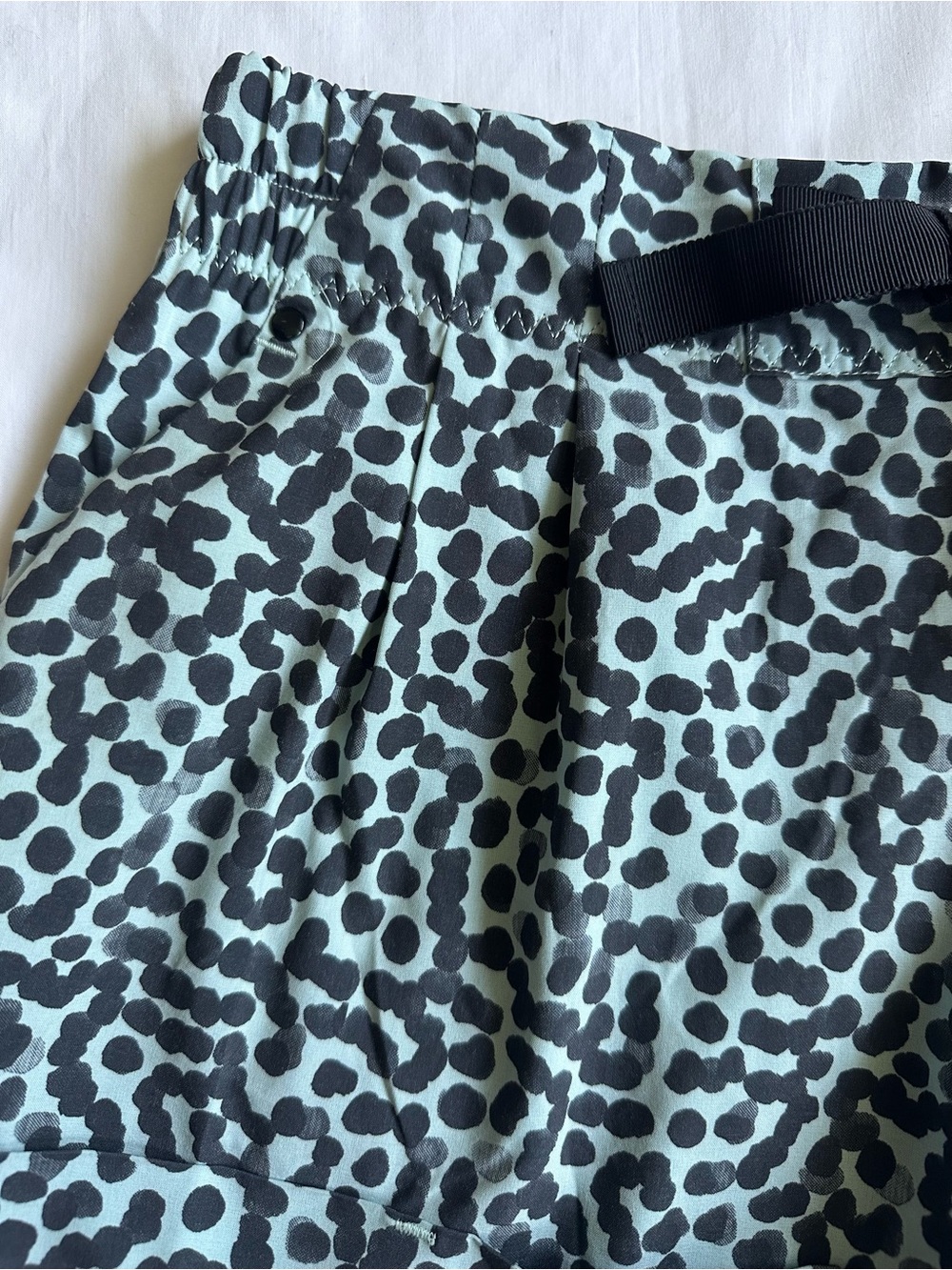 Lululemon Spring Break Away 3” Mint Green with Black Dot Print Drawstring Shorts - Picture 12 of 14